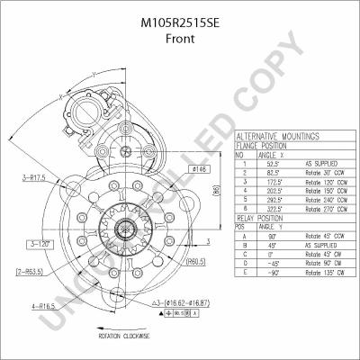 M105R2515SE PRESTOLITE ELECTRIC Стартер (фото 3)