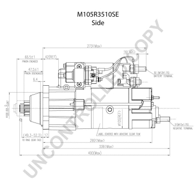 M105R3510SE PRESTOLITE ELECTRIC Стартер (фото 4)