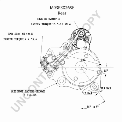 M93R3026SE PRESTOLITE ELECTRIC Стартер (фото 2)