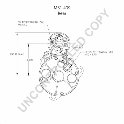 MS1-409A PRESTOLITE ELECTRIC Стартер (фото 2)