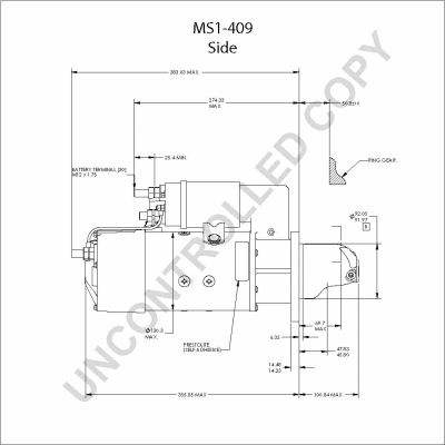 MS1-409A PRESTOLITE ELECTRIC Стартер (фото 3)