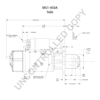 MS1-450A PRESTOLITE ELECTRIC Стартер (фото 4)