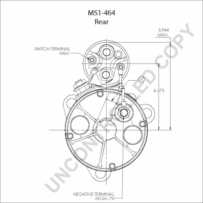 MS1-464 PRESTOLITE ELECTRIC Стартер (фото 3)