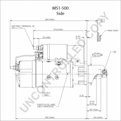 MS1-500 PRESTOLITE ELECTRIC Стартер (фото 4)