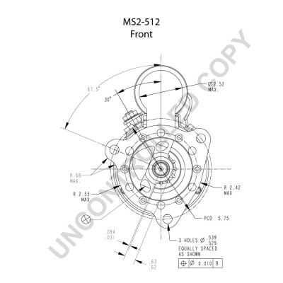 MS2-512 PRESTOLITE ELECTRIC Стартер (фото 2)