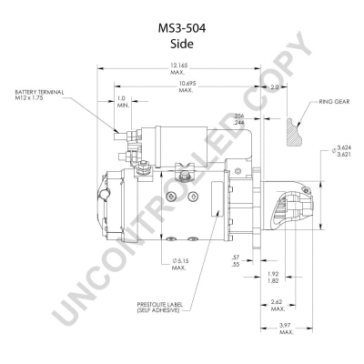 MS3-504 PRESTOLITE ELECTRIC Стартер (фото 4)