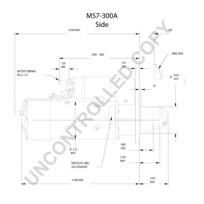 MS7-300A PRESTOLITE ELECTRIC Стартер (фото 3)