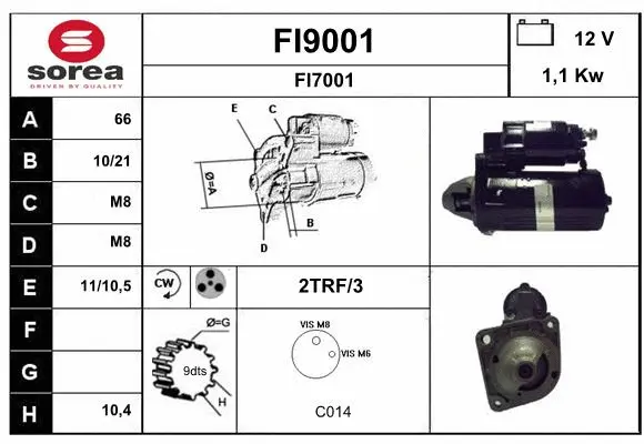 FI9001 SNRA Стартер (фото 1)