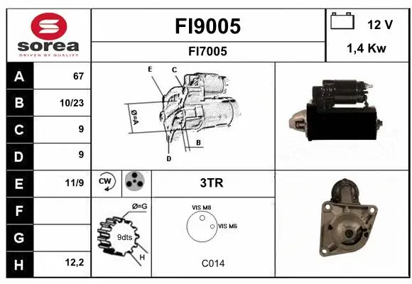 FI9005 SNRA Стартер (фото 1)