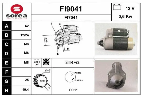 FI9041 SNRA Стартер (фото 1)