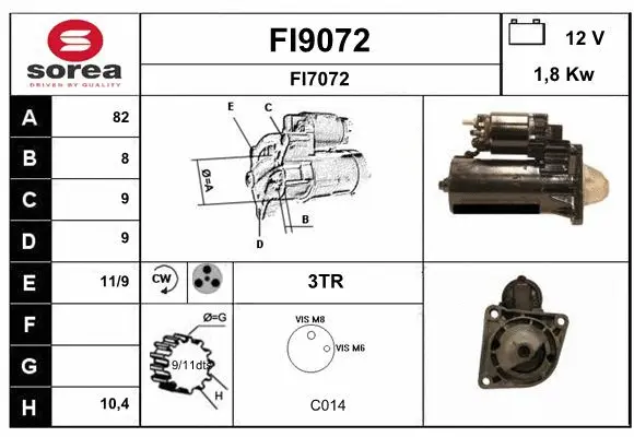 FI9072 SNRA Стартер (фото 1)