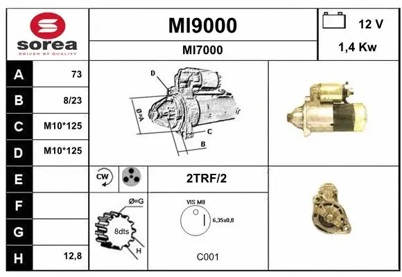 MI9000 SNRA Стартер (фото 1)