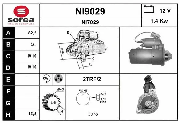 NI9029 SNRA Стартер (фото 1)