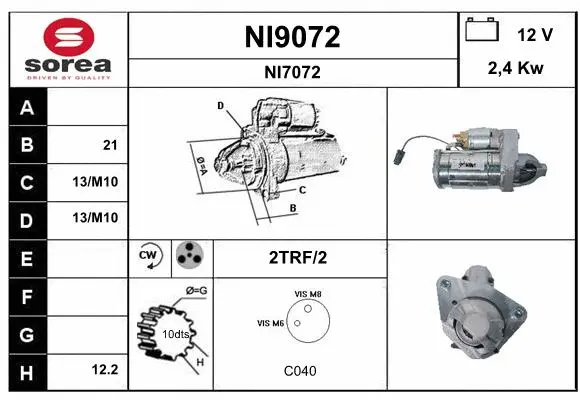 NI9072 SNRA Стартер (фото 1)