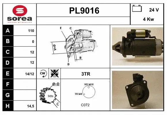 PL9016 SNRA Стартер (фото 1)