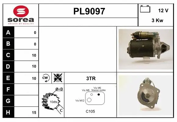 PL9097 SNRA Стартер (фото 1)