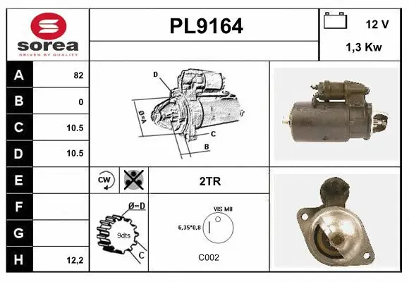 PL9164 SNRA Стартер (фото 1)