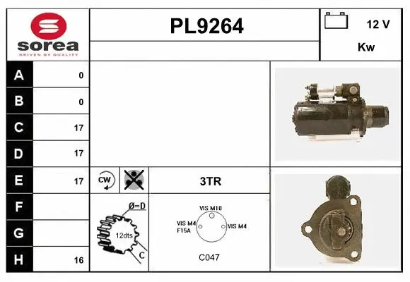 PL9264 SNRA Стартер (фото 1)