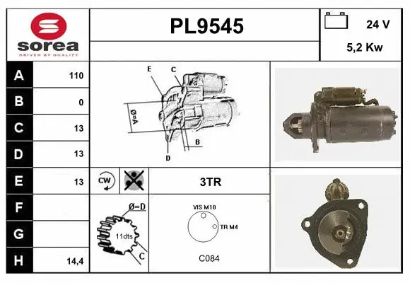 PL9545 SNRA Стартер (фото 1)