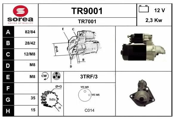 TR9001 SNRA Стартер (фото 1)