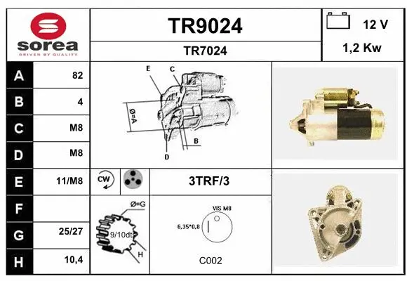 TR9024 SNRA Стартер (фото 1)