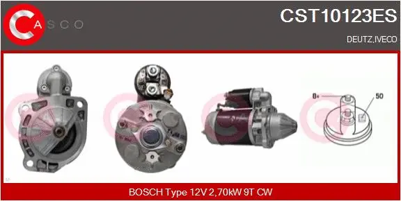 CST10123ES CASCO Стартер (фото 1)