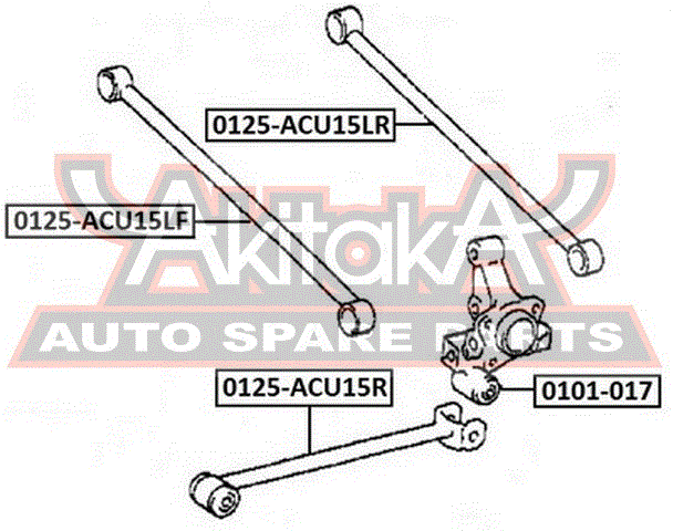 0125-ACU15LR ASVA Рычаг независимой подвески колеса, подвеска колеса (фото 4)