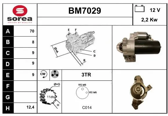 BM7029 SERA Стартер (фото 1)