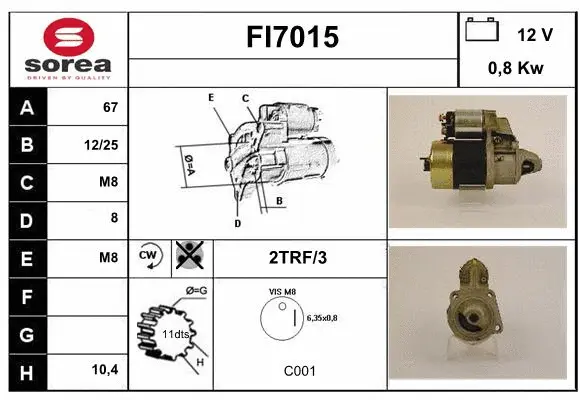 FI7015 SERA Стартер (фото 1)