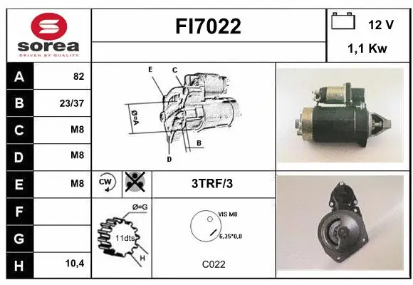 FI7022 SERA Стартер (фото 1)