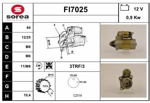 FI7025 SERA Стартер (фото 1)