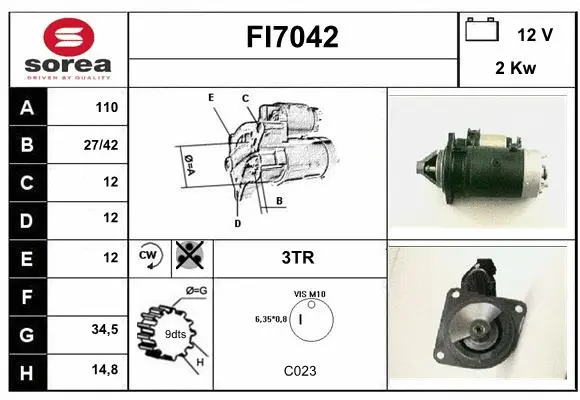 FI7042 SERA Стартер (фото 1)