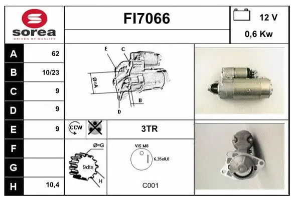 FI7066 SERA Стартер (фото 1)