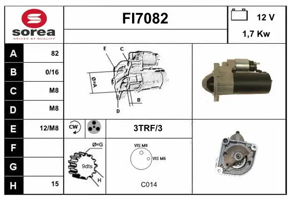 FI7082 SERA Стартер (фото 1)