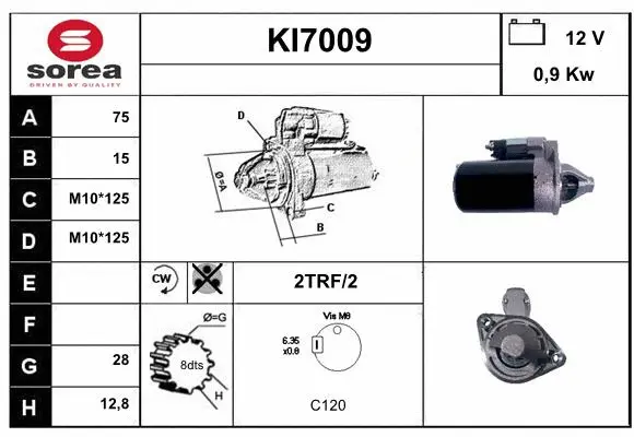 KI7009 SERA Стартер (фото 1)