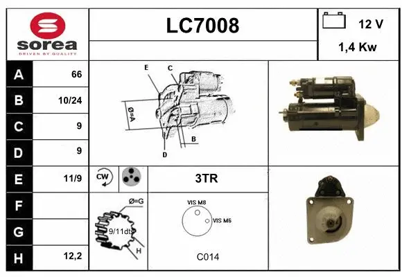 LC7008 SERA Стартер (фото 1)