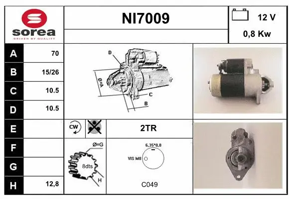 NI7009 SERA Стартер (фото 1)