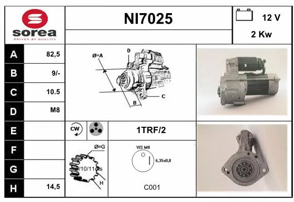 NI7025 SERA Стартер (фото 1)