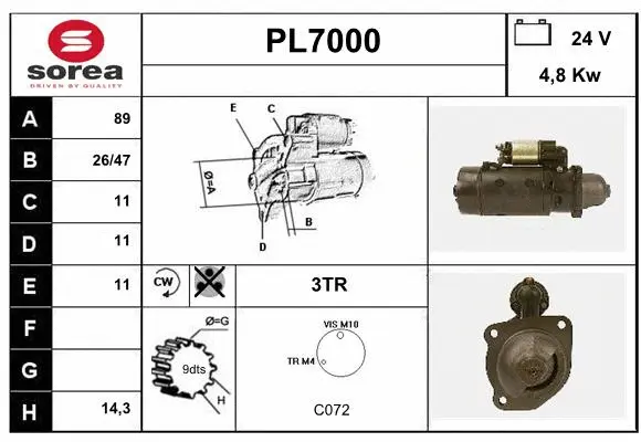 PL7000 SERA Стартер (фото 1)