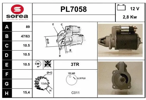 PL7058 SERA Стартер (фото 1)