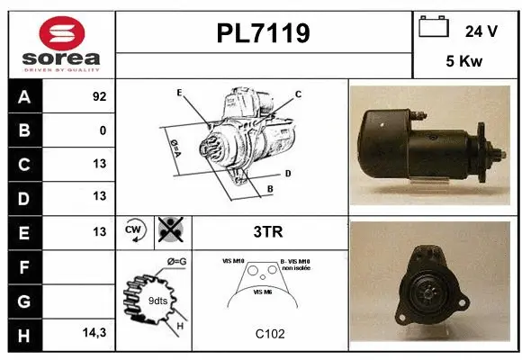 PL7119 SERA Стартер (фото 1)