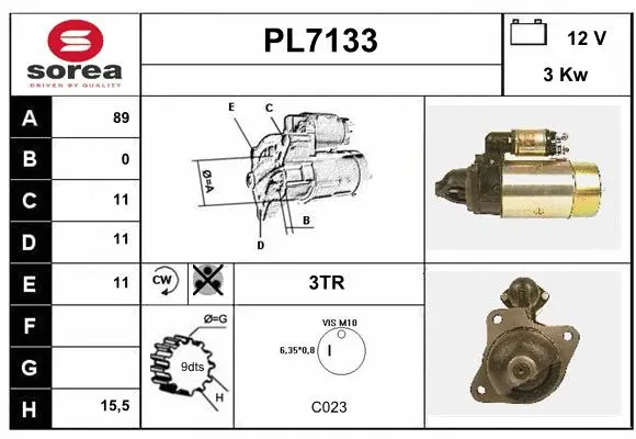 PL7133 SERA Стартер (фото 1)