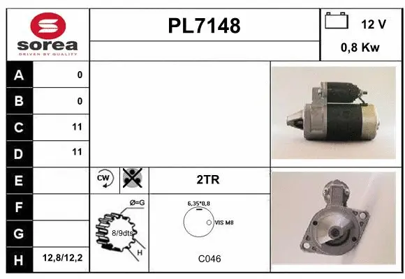 PL7148 SERA Стартер (фото 1)