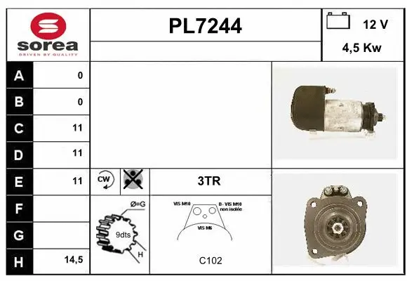 PL7244 SERA Стартер (фото 1)