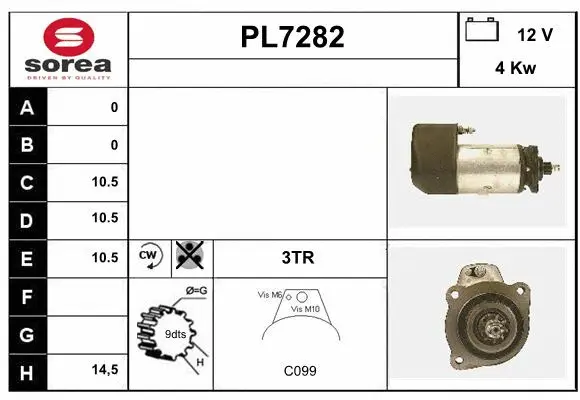 PL7282 SERA Стартер (фото 1)