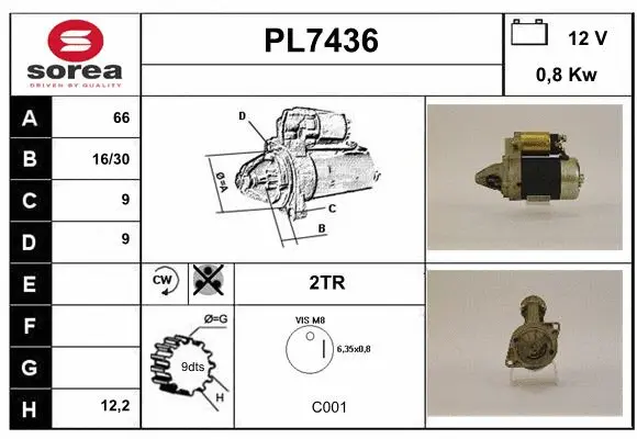 PL7436 SERA Стартер (фото 1)