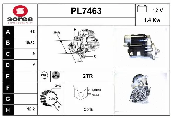 PL7463 SERA Стартер (фото 1)