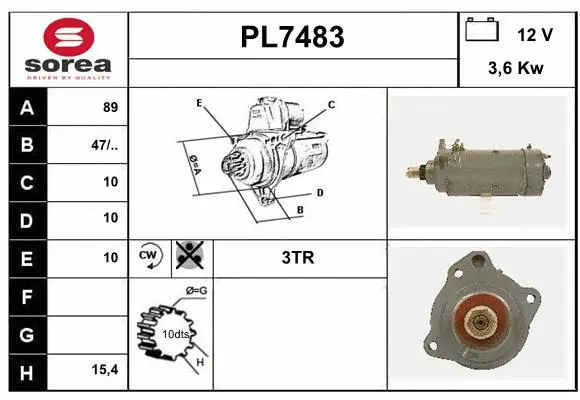 PL7483 SERA Стартер (фото 1)