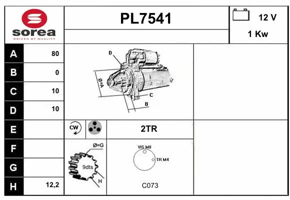 PL7541 SERA Стартер (фото 1)