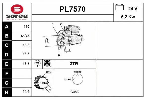 PL7570 SERA Стартер (фото 1)